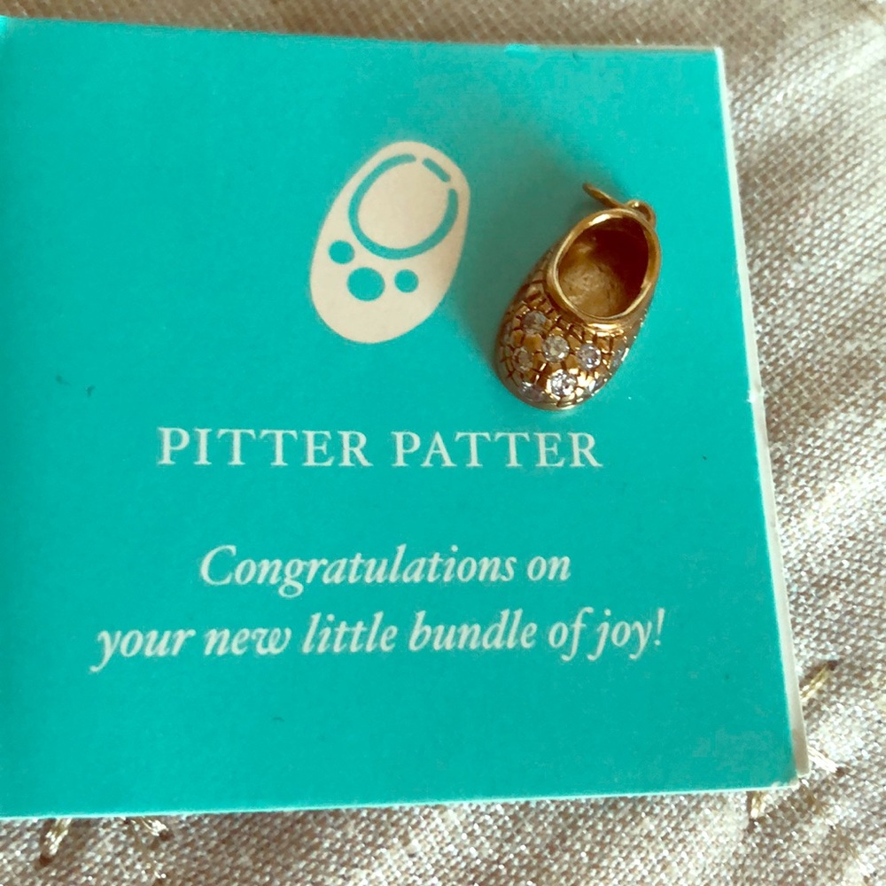 Stella & Dot Pitter Patter Baby Shoe Charm